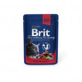 Пауч за котка Brit Premium Beef Stew & Peas 100гр.